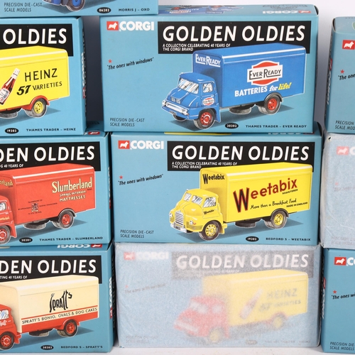 119 - CORGI - GOLDEN OLDIES - a quantity of boxed Corgi diecast vehicles, various vans with associated Vin... 