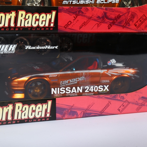 12 - JADA TOYS - Import Racer! diecast tuners, a 1:18 scale diecast model of a Mitsubishi Eclipse, in ori... 