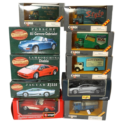 122 - A quantity of boxed diecast vehicles, including Corgi, Maisto, Matchbox, etc, including such models ... 