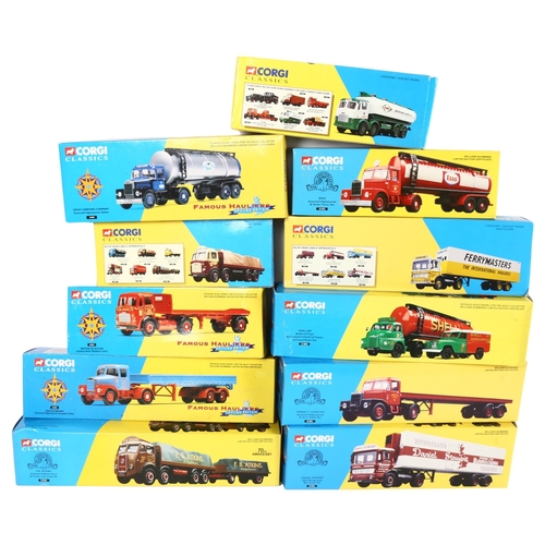 123 - CORGI CLASSICS - a quantity of boxed diecast vehicles, mostly hauliers in nature, including model 16... 