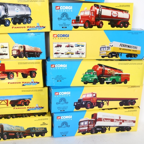 123 - CORGI CLASSICS - a quantity of boxed diecast vehicles, mostly hauliers in nature, including model 16... 