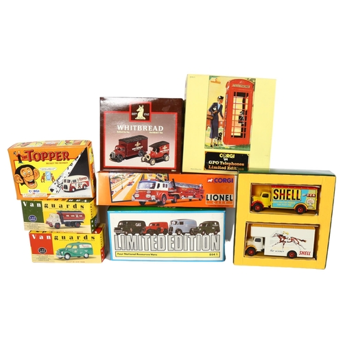 124 - A quantity of boxed diecast vehicles, including such brands as corgi and Vanguard, including Corgi l... 