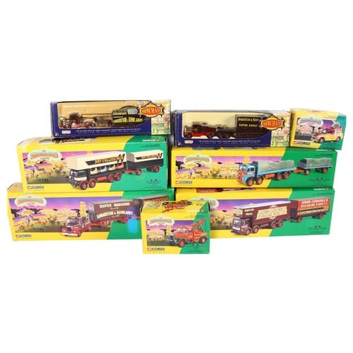 127 - CORGI CLASSICS - THE SHOWMAN'S RANGE - a quantity of boxed diecast vehicles, including limited editi... 