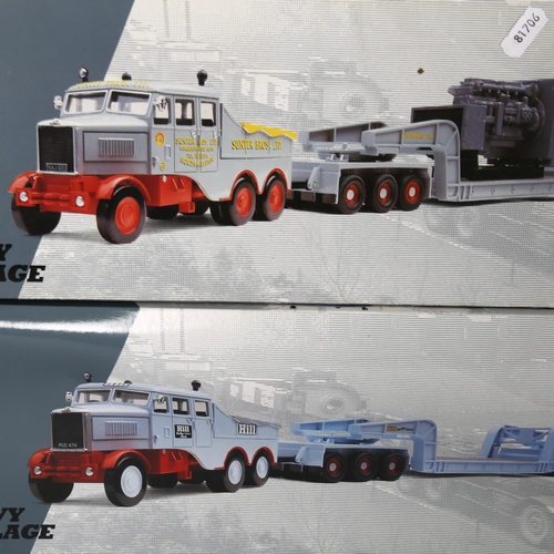 128 - CORGI CLASSICS - HEAVY HAULAGE - model no. 17602 Sunter Bros. Ltd Scammell Constructor and 24-wheel ... 