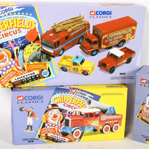 130 - CORGI CLASSICS - CHIPPERFIELDS CIRCUS - a group of 3 boxed diecast vehicle sets, including set no. 3... 