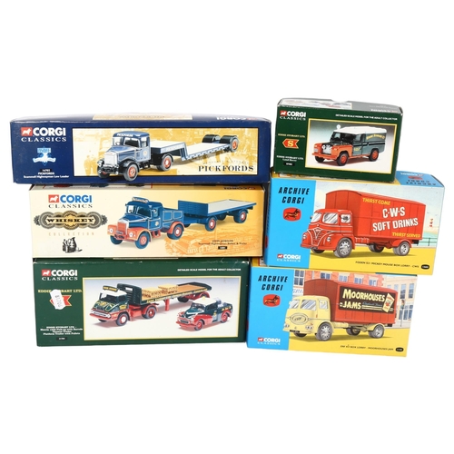 131 - CORGI - a group of boxed Corgi diecast vehicles, including Corgi Classics Eddie Stobart Ltd Morris 1... 