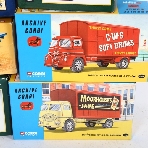 131 - CORGI - a group of boxed Corgi diecast vehicles, including Corgi Classics Eddie Stobart Ltd Morris 1... 