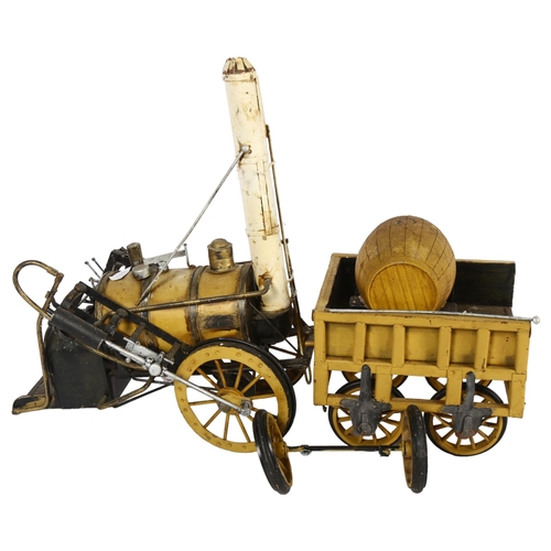 163 - A tinplate model of the 1829 Stephenson 