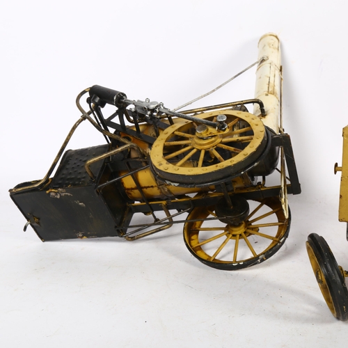 163 - A tinplate model of the 1829 Stephenson 