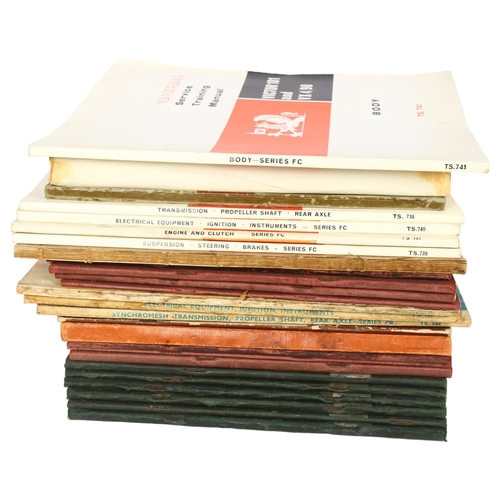 186 - A quantity of Vauxhall and Bedford van related reference books, including Service Training Manuals, ... 