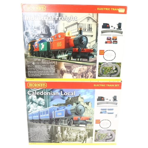 190 - HORNBY - an electric train set, R1016, OO gauge, Caledonian Local - set appears complete and in orig... 