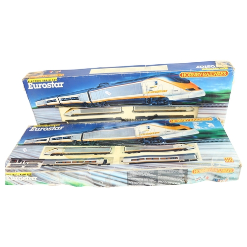 192 - HORNBY RAILWAYS - a HO scale Hornby Railways Eurostar electric train set, ref. R.547, appears comple... 