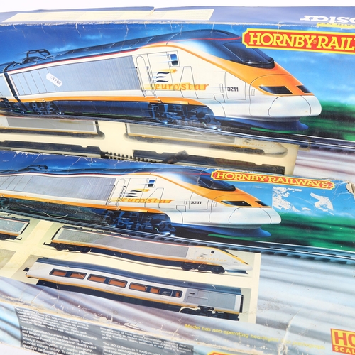 192 - HORNBY RAILWAYS - a HO scale Hornby Railways Eurostar electric train set, ref. R.547, appears comple... 