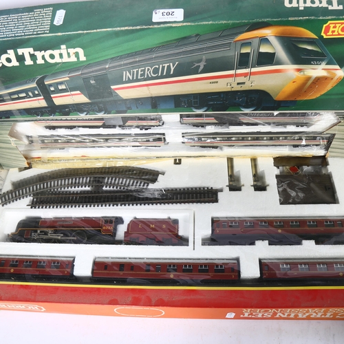 203 - HORNBY - a OO gauge electric train set, High Speed Train, ref. R693, in original box, although appea... 