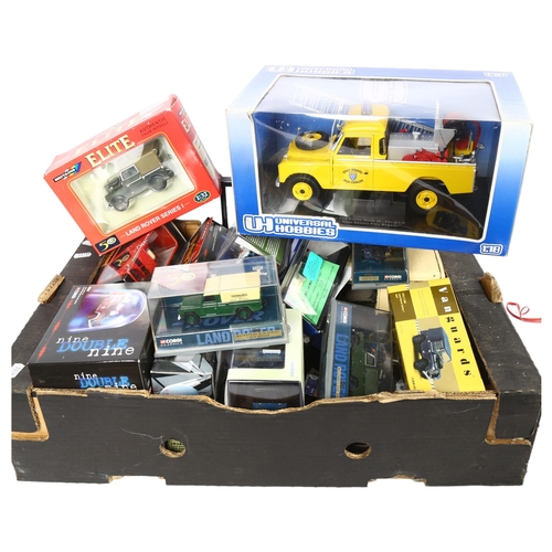 208 - LAND ROVER - a quantity of boxed diecast vehicles, all Land Rover related in nature, including such ... 