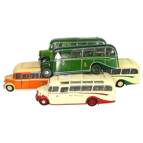 223 - SUNSTAR - a group of 5 Sunstar Bedford OB coaches, all 1:24 scale diecast models, including a 5001:1... 