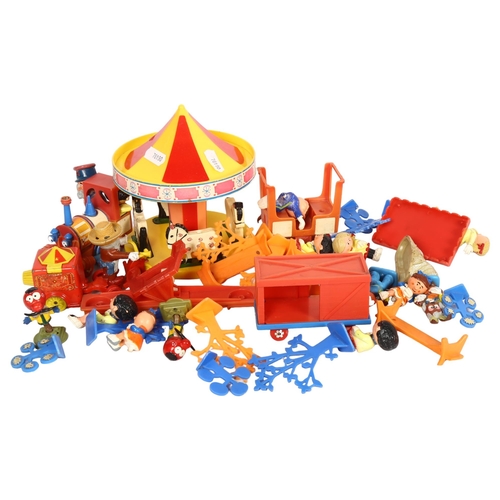 234 - MAGIC ROUNDABOUT - CORGI - a group of Vintage plastic Corgi Magic Roundabout vehicles, figures and o... 