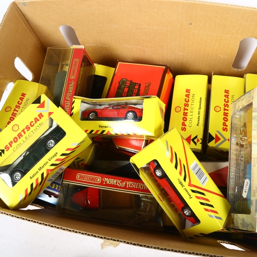 242 - A quantity of boxed diecast vehicles, including many from the Shell Sportscar Collection, Lledo The ... 