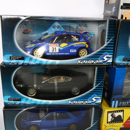 25 - SOLIDO - a quantity of 1:18 scale diecast models, in original boxes, including Signature Series Jame... 