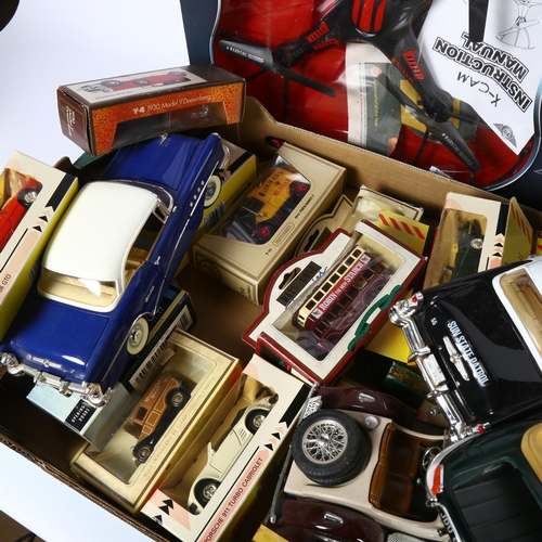 34 - A quantity of various diecast vehicles, of varying sizes, brands and types, such makers as Burago, M... 