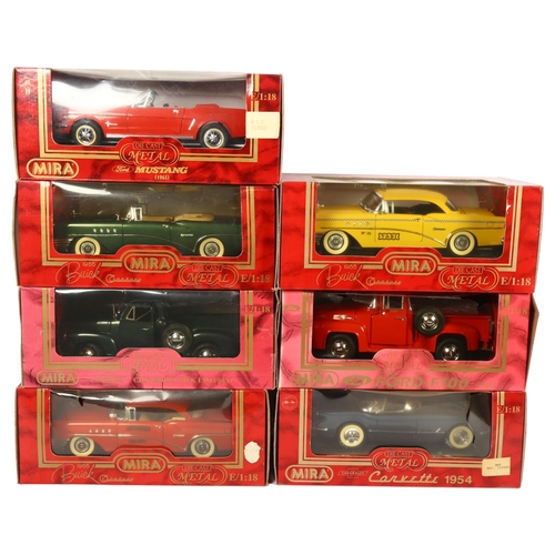 38 - MIRA - THE GOLDEN LINE COLLECTION - a quantity of 1:18 scale diecast models, in original boxes with ... 