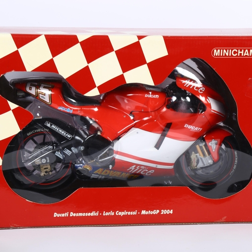 4 - MINICHAMPS - a Ducati Desmosedici, Loris Capirossi, MotoGP 2004, 1:6 scale, in original box
