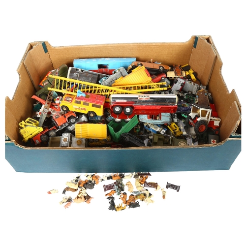 42 - A quantity of Vintage diecast vehicles, loose and play worn, mostly Corgi related in nature