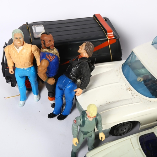 47 - A quantity of Vintage toys from the late 70s and 1980s, including Kenner Ghostbusters action figures... 