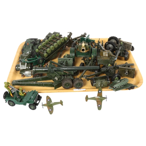 57 - A quantity of Vintage toys, diecast vehicles and other associated items, all military related in nat... 
