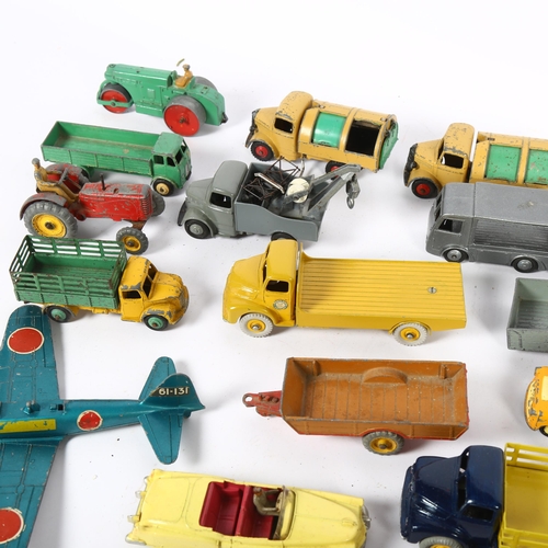 58 - DINKY TOYS - a group of various Dinky vehicles, including various trucks, lorries and associated veh... 