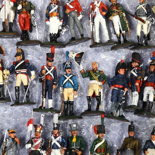 99 - DEL PRADO COLLECTION - a quantity of hand painted lead figurines, many British, French, Italian and ... 