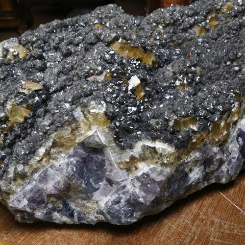 270 - A large Galena and fluorite specimen