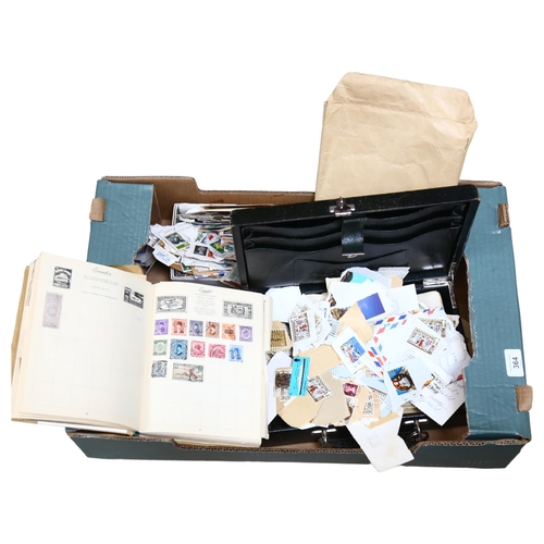 364 - A quantity of loose stamps, stamp sheets, UK and worldwide (boxful)