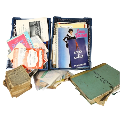 375 - A large quantity of ephemera, photos, programmes etc (shelf full)