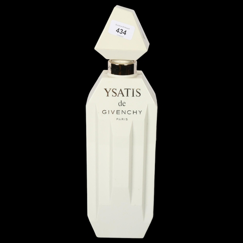 434 - YSATIS DE GIVENCHY PARIS - a white plastic advertising perfume bottle, H41cm