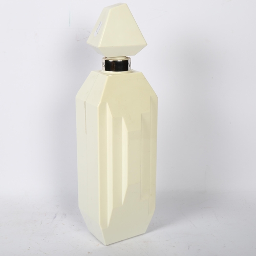 434 - YSATIS DE GIVENCHY PARIS - a white plastic advertising perfume bottle, H41cm