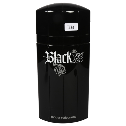 435 - EXCESS PACO RABANNE - a black plastic advertising scent bottle, H38cm