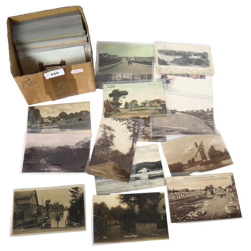 449 - Approx 150 Vintage topographical postcards