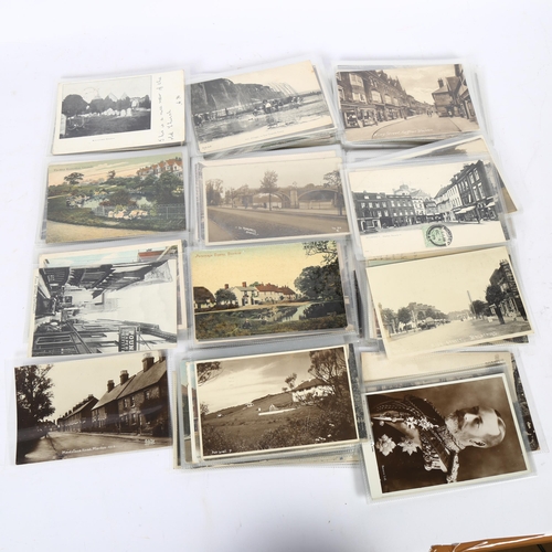 450 - Approx 150 Vintage topographical postcards