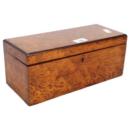 526 - A Victorian satinwood box, L31cm