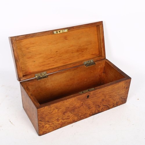 526 - A Victorian satinwood box, L31cm