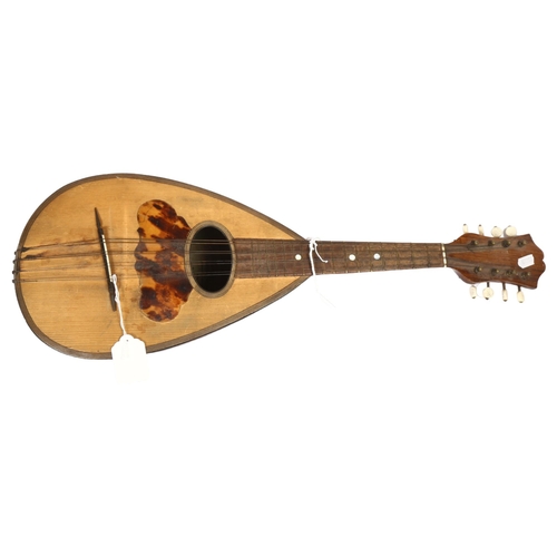 588 - An 8-string rosewood bowl-back German mandolin, L58cm