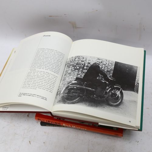 254 - Group of books relating to Vincent Motorcycle, including Autobiography of Phillip Vincent, Vincent H... 