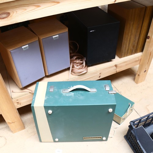 639 - A quantity of Vintage and modern record player and Hi-Fi equipment, including ELTAX speakers, Philli... 