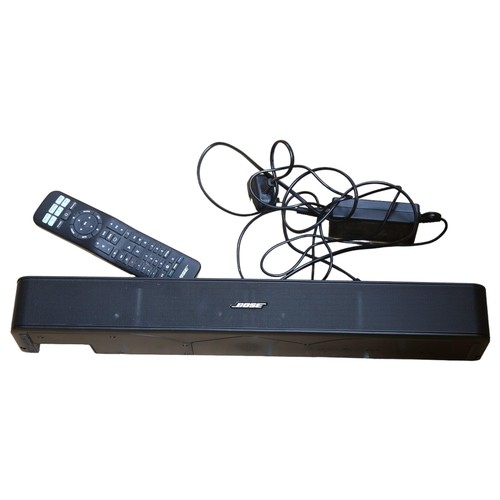 643 - BOSE - A solo 5 TV surround sound bar, with mains cable and remote control.