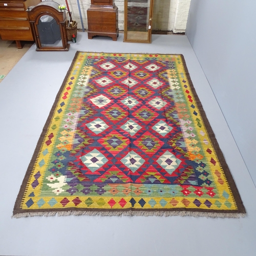 2303 - A Maimana Kilim rug. 253x156cm.