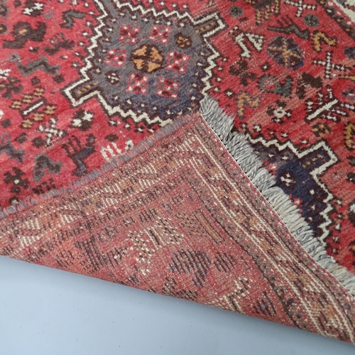 2339 - A red-ground Maimana kilim rug. 142x106cm.