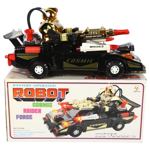 76 - A Vintage boxed battery operated Robot Cosmic Radar Force.