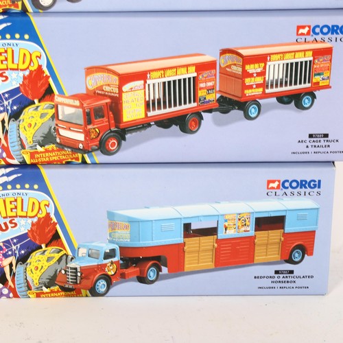 79 - Corgi classics / Chipperfield circus - A group of Vintage boxed diecast vehicles, including set 9788... 