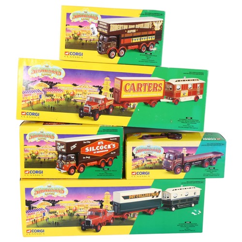 81 - Corgi classics / Showman's range - a group of diecast vehicles and sets, including 27801 Truck set, ... 